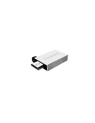 Mini Clé USB DUAL OTG Transcend Silver 16 GO