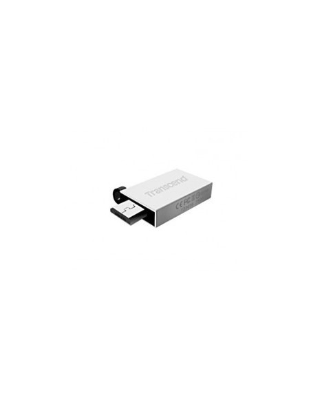 Mini Clé USB DUAL OTG Transcend Silver 16 GO