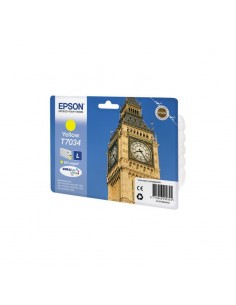 Cartouche d'encre Jaune Epson T7034 Big Ben (800 pages)