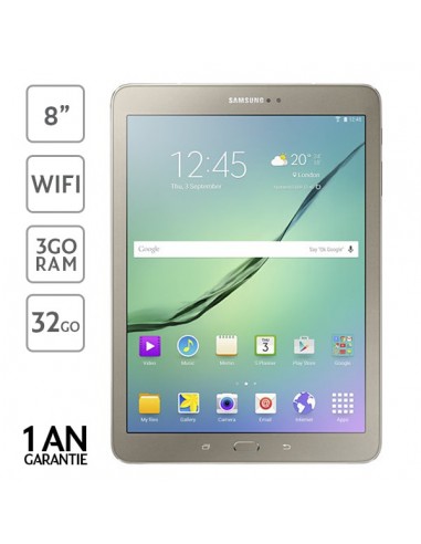 Samsung Galaxy Tab S2. T719 \" 8.0\" - WiFi\" Android 6.0 \" 32 Go HDD \" 3 Go Ram \" Gold - Garantie 1 An