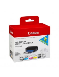 MultiPack Canon PGI-550/CLI-551 PGBK/C/M/Y/BK/GY