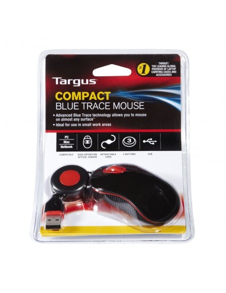 Souris filaire optique laser PC/MAC rouge / noir