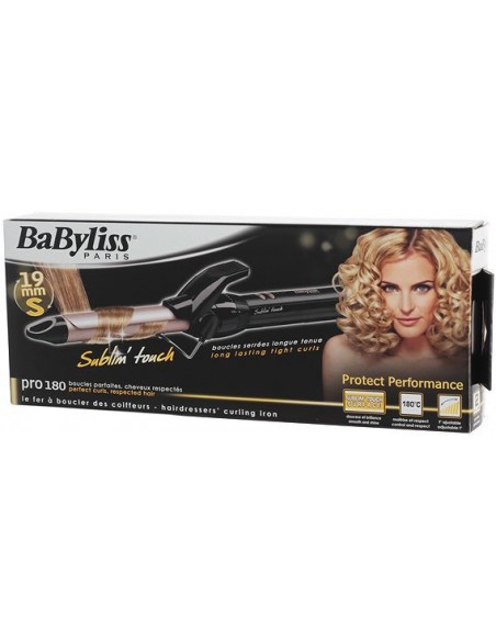 BABYLISS Paris - Fer à Boucler TITATIUM Ceramic 19mm 180° - Garantie 2 Ans