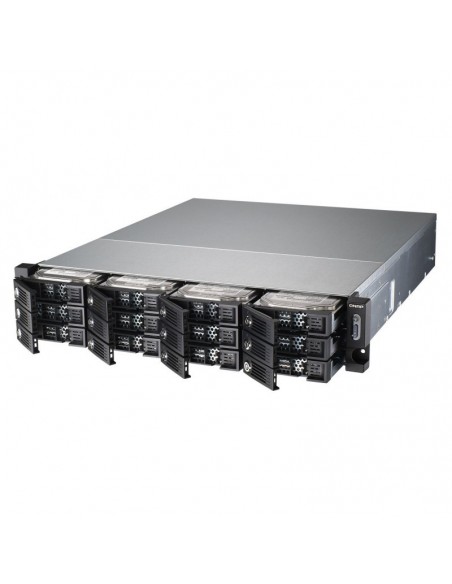 Serveur NAS professionnel 12 baies Rackable QNAP TS-1253U-RP avec alimentation redondante