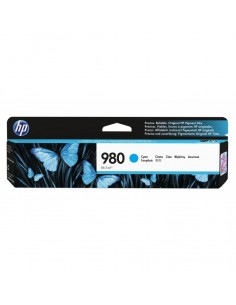 HP 980 Cyan Original Ink Cartridge (D8J07A) 2