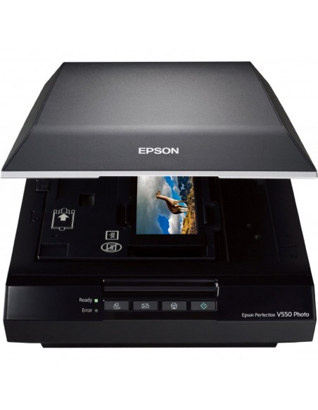 Scanner à plat Epson Perfection V550 Photo avec Technologie LED ReadyScan (B11B210302)