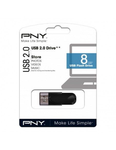 Clé USB PNY Attaché 4 2.0 8GB (FD8GBATT4-EF)