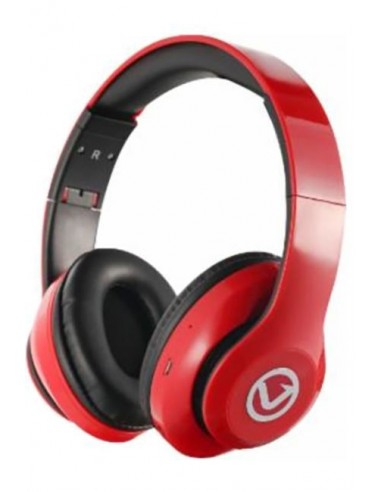 Casque VOLKANO Impulse Series /Bluetooth / Radio-FM/ Carte SD/ Rouge