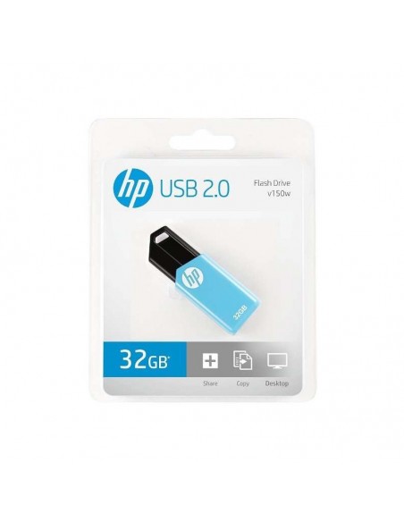 Clés USB 2.0 série HP v150w 32 Go (bleu)