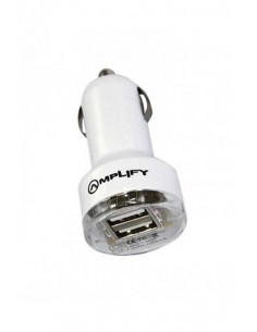 Chargeur USB AMPLIFY /Blanc /JOY RIDER /Pour voiture