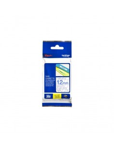 BROTHER Lamine 8m, 12mm Bleu - Transparent (TZE133) 2