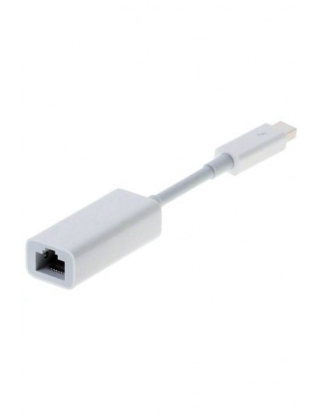 Cable APPLE /Thunderbolt - Adaptateur Gigabit Ethernet /Blanc /Thunderbolt - RJ-45 /Pour : iPhone - iPad