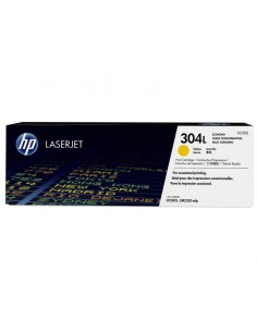 Toner LaserJet HP 304L Economique Jaune authentique (CC532L)