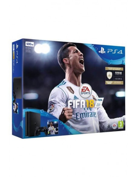 Console jeux SONY /Noir /PS4 HD 500 Go + Jeu FIFA18