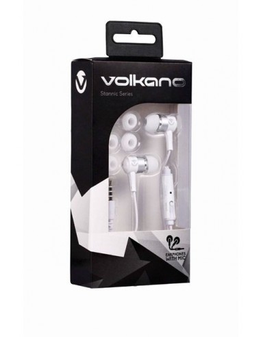 Ecouteurs VOLKANO Stannic series /Blanc