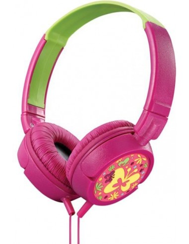 Casque AMPLIFY Butterfly pour enfant /Rose /1.5 m