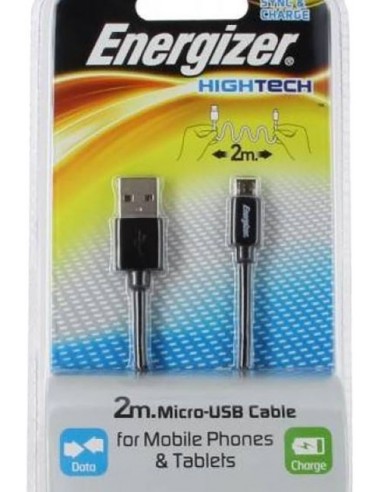 Cable ENERGIZER /Noir /Micro USB - USB 2.0 /2m