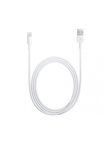 Cable APPLE /Lightning - USB 2.0 /Blanc /2m Pour : iPad - iPhone - iPod