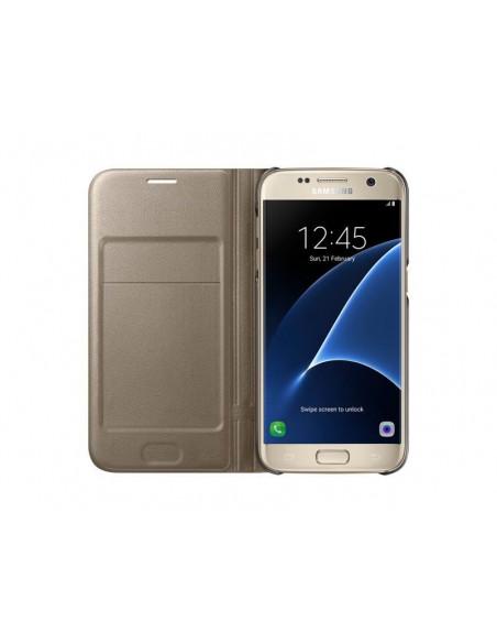 Cover View Led Galaxy /S7/Gold
