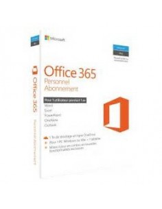 MS Office 365 Personal 32/64 Frensh Subscr 1YR Africa Only EM Medialess (Abonnement 1 an pour les particuliers)