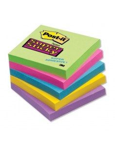 BLOCS DE 100 NOTES REPOSITIONNABLES - POST IT - COLORIS AUX CHOIX - LOT DE 10 BLOCS 2