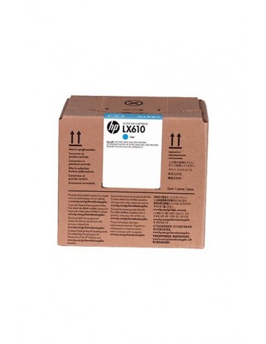 Encre HP LX610 latex Ink Cartridge /Cyan /3 litres /HP Latex 820 Printer - 850 Printer