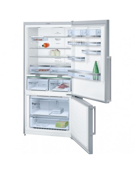 REFRIGERATEUR COMBINE BOSCH INOX ANTI TRACE