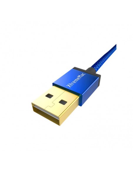 Câble USB-A XtremeMac Reversible à USB-C - 1,2 m - Bleu (XCL-UCA-23)