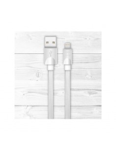 Câble Éclairé XtremeMAc Plat pour iPhone - 1 m - Blanc (XCL-USB-03) 2