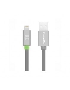 Câble Éclairé XtremeMAc à LED Plat - 1,2 m Gris (XCL-FLD-13) 2
