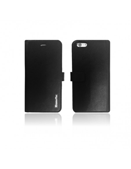 Etui XtremeMac En Cuir X-Wallet - Miroir Pour IPhone 6 / S / Plus - Noir (IPP-XW6-13)