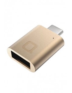 Adaptateur NONDA Mini /Gold /USB Type-C - USB 3.0 Type-A 2