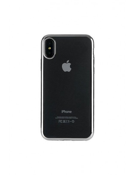 Cover TUCANO Elektro Flex case /Silver /Pour iPhone X