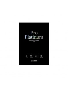 Papier Photos Canon PT-101 - Pro Platinum - 20 feuilles A4 de 300 g/m² (2768B016AC)