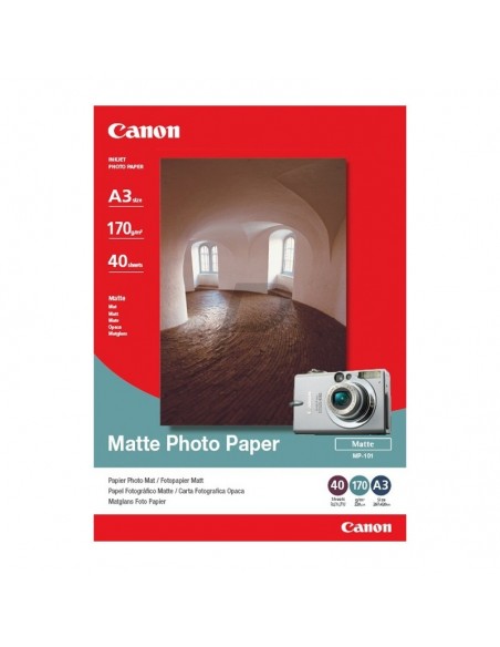 Papier Photos Canon MP-101 - 40 feuilles A3 de 170 g/m² (7981A008AC)