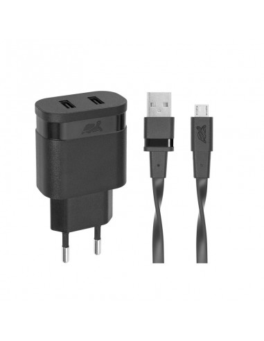 Chargeur Secteur Mural Rivapower VA4123 2USB x 3.4 A - Micro USB 1 m