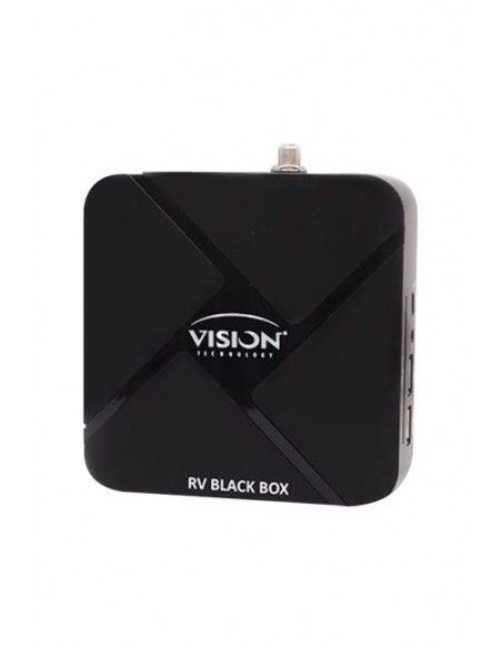 Recepteur VISION Rv Black Box Petit Format H265 /5 ans Red Cam Serveur /Noir