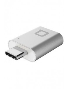 Adaptateur NONDA Mini /Silver /USB Type-C - USB 3.0 Type-A 2