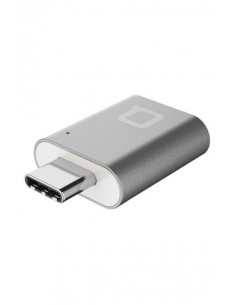 Adaptateur NONDA Mini /Silver /USB Type-C - USB 3.0 Type-A