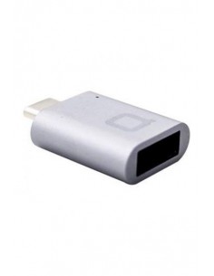 Adaptateur NONDA Mini /Silver /USB Type-C - USB 3.0 Type-A 2