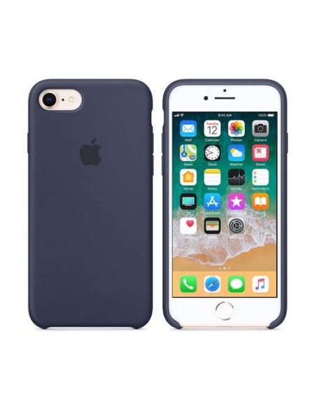 Cover Apple en Silicone /Bleu /Pour iPhone 8 - 7