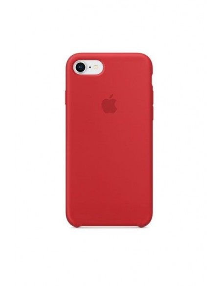Cover Apple en silicone /Rouge /Pour iPhone 8 - 7