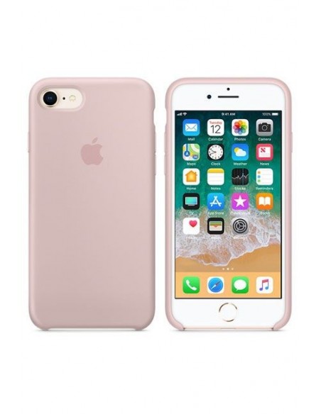 Cover Apple en silicone /Rose /Pour iPhone 8 - 7