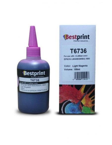 Bouteille d'encre BESTPRINT Ligh Serie L Photo /Magenta /100 ml /C13T67364A