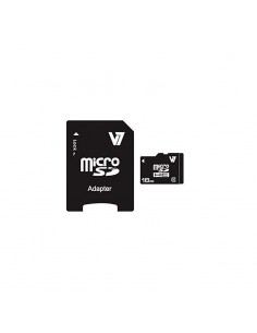Carte Micro SDHC V7 16 Go Classe 10 avec Adaptateur SD (VAMSDH16GCL10R)
