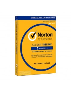 Norton Security Deluxe - 1 An - 5 appareils (A143821)