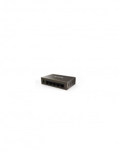 switch ethernet 5 port 10100mbps commutateurs reseaux mini boitier metal gris 2
