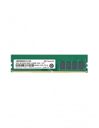 Barrette Mémoire TRANSCEND Desktop DDR4, 4GB JM DDR4 2666 U-DIMM 1 |JM2666HLH-4G