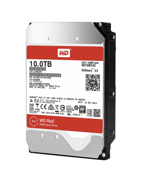 wd100efax disque dur 10 to sata iii western digital red