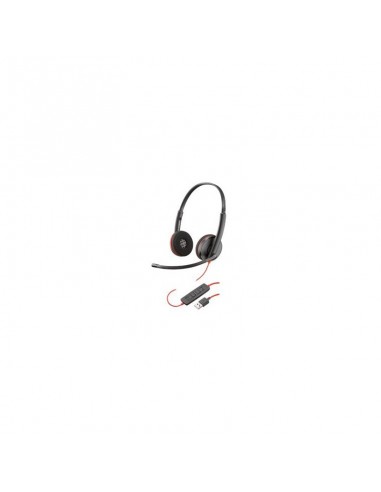 micro casque filaire plantronics blackwire c3220 binaural usb a